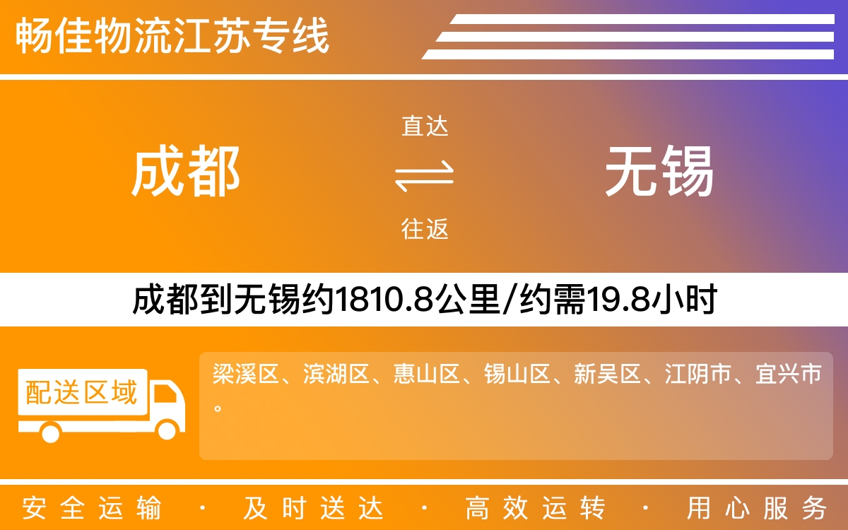成都到無(wú)錫物流專線-成都至無(wú)錫貨運(yùn)專線